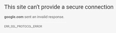 Ошибка ERR_SSL_PROTOCOL_ERROR после установки сертификата